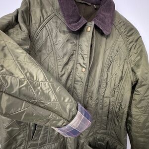 Barbour Jacket Olive size 12